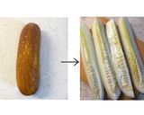 赤瓜と搾菜の中華風和えもの作り方1写真
