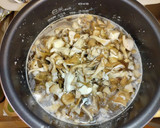 鯖缶と舞茸と三つ葉の炊き込みご飯作り方4写真