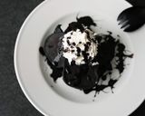 もちもち。米粉のブラックパンケーキ作り方8写真