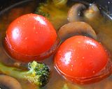 サテトムが香る肉だね入りトマトのプチ鍋♪作り方6写真