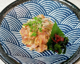 まぐろの切り落としのごま醤油麹和え作り方3写真
