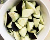 茄子椎茸ウスターピリ辛味白菜八宝回鍋肉風作り方5写真