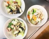 茄子椎茸ウスターピリ辛味白菜八宝回鍋肉風作り方11写真