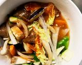 茄子椎茸簡単コク旨トマト味八宝回鍋肉風作り方14写真