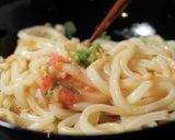 あの味をおうちで！明太釜玉うどん作り方7写真