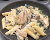 みつせ鶏もも肉のクリームペンネ作り方9写真