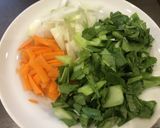 青梗菜と鶏肉の中華炒め作り方2写真