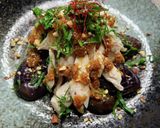 レンチン簡単！茄子と食べるよだれ鶏作り方6写真