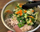 鶏肉とキャベツのナムル風作り方11写真