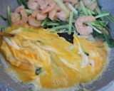 エビとターサイの卵炒め作り方4写真