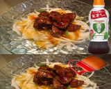 美味ドレと南蛮青ドレで鶏甘辛煮玉葱サラダ作り方2写真