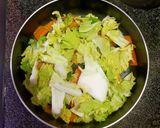 毛ガニと白菜の中華丼作り方3写真
