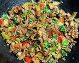 バジルなし！舞茸とセロリのガパオライス風作り方6写真