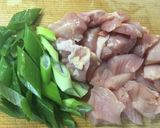 給食の「鶏肉と深ねぎのさっぱり煮」♡作り方1写真