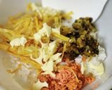簡単♪鮭と高菜とチーズのパリおにぎり作り方1写真