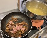 天然アミタケのバター醤油パスタ作り方4写真