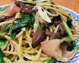 天然アミタケのバター醤油パスタ作り方5写真