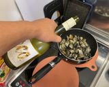 活アサリのクラムチャウダースープパスタ作り方5写真