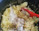炊飯器で作るほくほくチーズ入じゃがいも餅作り方5写真