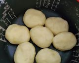 炊飯器で作るほくほくチーズ入じゃがいも餅作り方8写真