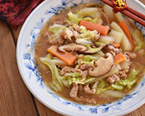 豚こま白菜と椎茸の中華風炒め煮作り方5写真