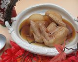 源助大根と鶏手羽先の煮物作り方5写真