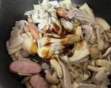 オイスターソースだけ☆きのこと豚肉炒め物作り方4写真