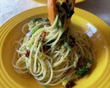 市販のソースと冷凍野菜でオイルパスタ作り方7写真