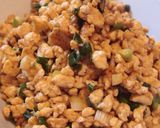 オイスターソース風味のネギ入り豆腐そぼろ作り方6写真