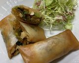 鶏ささみで春巻作り方7写真