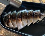 ▲山ごはん▲炙りシメサバサンド作り方5写真
