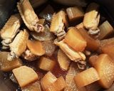 手羽中と大根の甘辛煮(圧力鍋)作り方2写真
