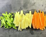 野菜の肉巻き(じゃが芋・人参・ピーマン)作り方1写真