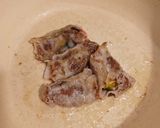カボチャ豚肉巻きチーズ焼き作り方4写真