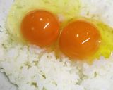 Wたまごはん●二個のりたまかけごはん作り方1写真