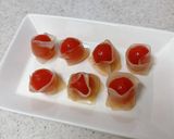 湯剥きミニトマトとガリのサラダ作り方6写真
