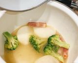 かぶとブロッコリーの醤油バター煮作り方3写真