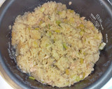 ツナ缶と蕪の葉の炊き込みご飯作り方4写真