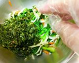 食育☆えのき＊野菜と海苔でナムル☆作り方3写真