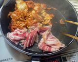 手作りスープのキムチ鍋　　締めはラーメン作り方2写真