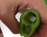万願寺とうがらしと餅の揚げ浸し作り方2写真
