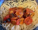 茅乃舎野菜だし★プッタネスカ作り方7写真