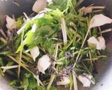 塩昆布&水菜の和風サラダ★クリチパスタ作り方3写真