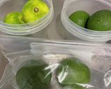 かぼすの長期保存方法【実験】作り方2写真