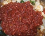 えびのトマトソースパスタ作り方2写真