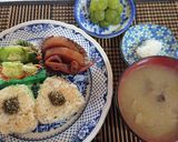 シソ味噌とボリボリきのこの朝ご飯作り方7写真