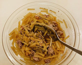 レンジで簡単、大根の皮と豚細切れ肉の煮物作り方10写真