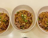 レンジで簡単、大根の皮と豚細切れ肉の煮物作り方11写真
