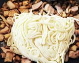 豚トロと舞茸の超簡単パスタ作り方8写真