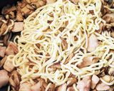 豚トロと舞茸の超簡単パスタ作り方10写真